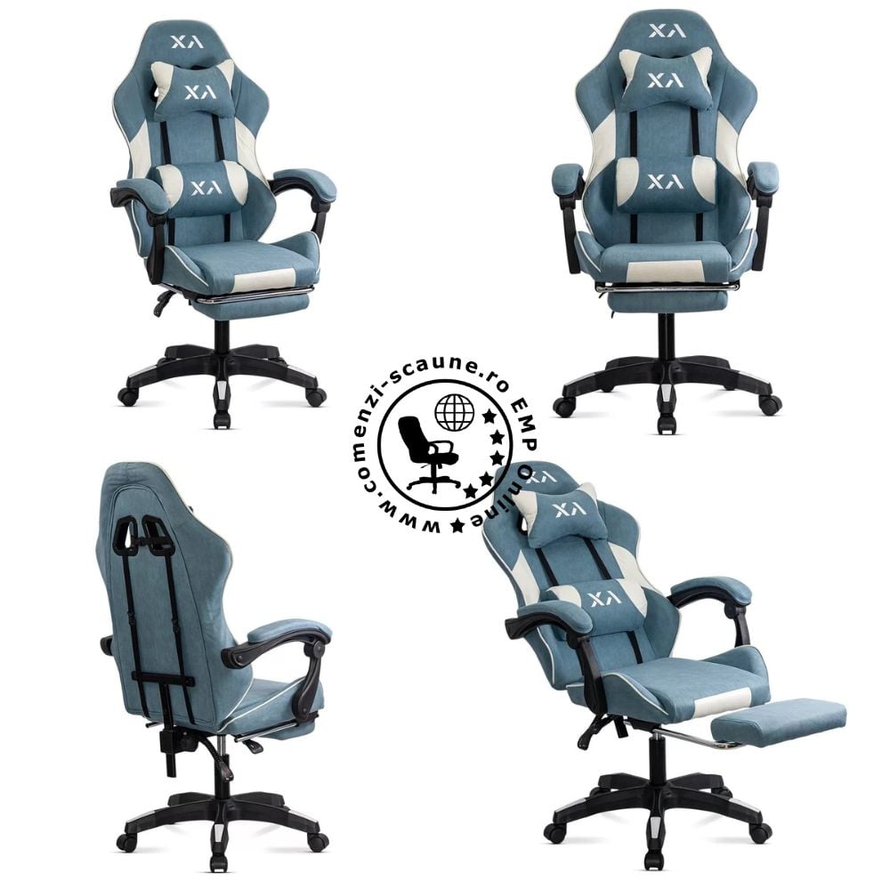 Scaune de gaming Office 295 din stofă cu spătar rabatabil Comenzi-Scaune 5
